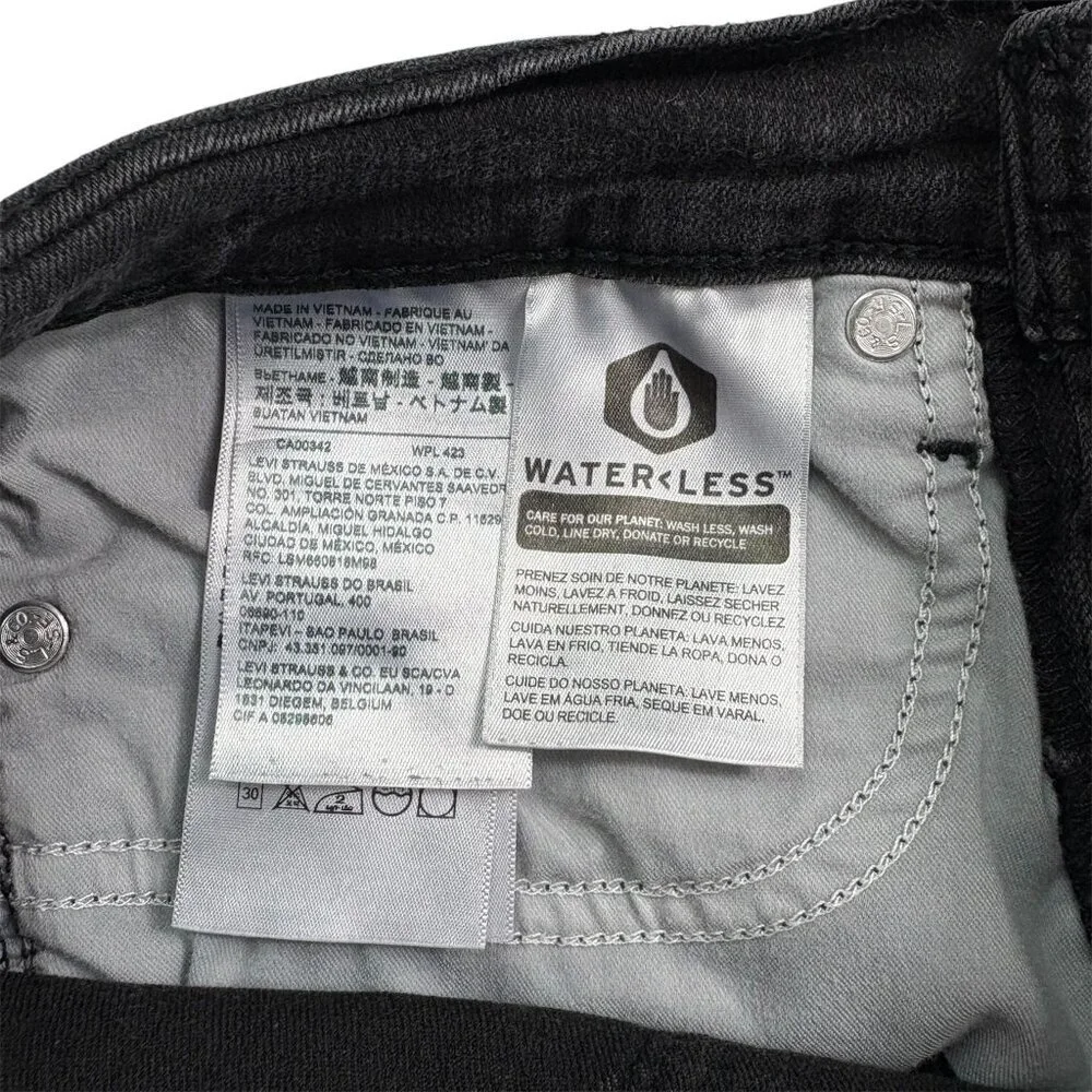 Levi’s 711 Skinny Jeans Women’s Black Wash – Size W27 L28 (US 4) - Picture 9 of 15